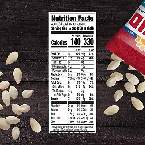 DAVID SEEDS Roasted And Salted Ranch Pumpkin Seeds, Keto Friendly, 2.25