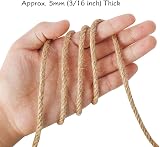 Tenn Well 5mm Thick Jute Twine String 30m Natural Garden Rope Brown view 3