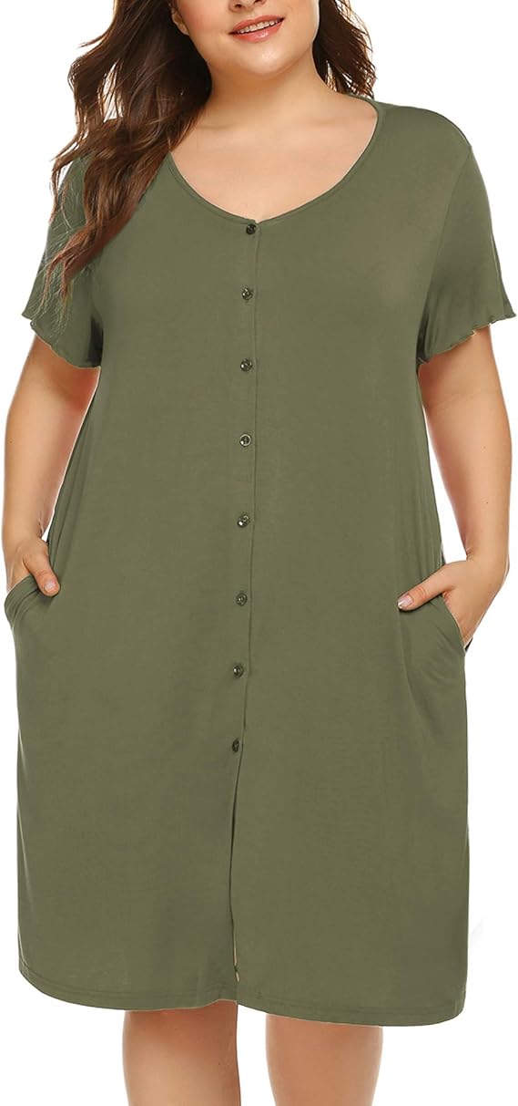 button down nightie for labour