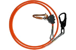 ProClimb Flip Line Kit with Better Grab Adjuster & Aluminum Swivel - 5/8 inch (8 feet - 15 feet) for Arborist Lanyard/Chainsaw Lanyard Applications-Tree Climbing