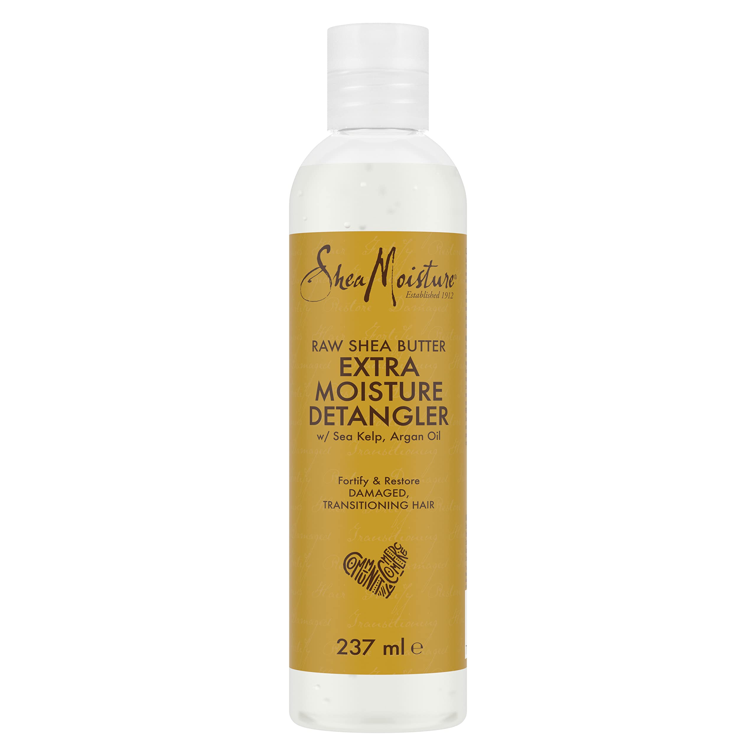 Shea Moisture Raw Shea Butter Extra Moisture Detangler silicone and sulphate free hair detangler for damaged, transitioning hair 237 ml