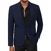 Men's Blazer Casual Sport Coats, Regular Fit Suit Jacket for Men One Button Lightweight Business Mens Blazer Jacket