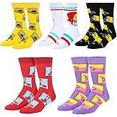 Cool Socks, Nickelodeon SpongeBob Cartoon Socks Gift Box Set for Men, 5 Pairs