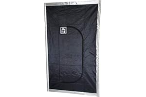 HYDROFARM Black Hatch Zipper Door 57 1/2" w x 96”h