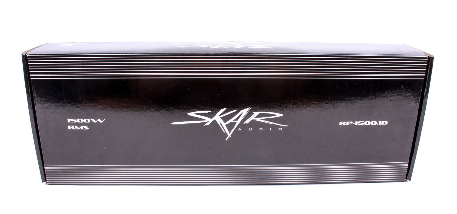 Skar Audio RP-1500.1D Monoblock Class D MOSFET Amplifier with Remote Subwoofer Level Control, 1500W