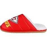 FOCO NFL Mens NFL Team Color Big Logo Mule House Shoe Slippers