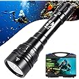 APLOS AP150 Dive Light, 15000 Lumen, Underwater 492ft, Scuba Diving Flashlight with Rechargeable Batteries and Charger