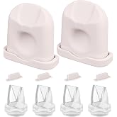 Breast Pump Replacement Parts Kit Compatible with Eufy Electric Wearable Breast Pumps E10 / E20 / S1 / S1 Pro, 10PCS Includes 4 Spout Caps, 4 Duckbill Valves &amp; 2 Silicone Diaphragms, BPA Free