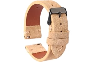 WOUKUP Quick Release Suede Leather Watch Bands Vintage Watchband for Men Watch Strap 18mm 19mm 20mm 21mm 22mm 24mm