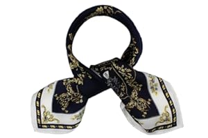 ANDANTINO 100% Pure Mulberry Silk Small Square Scarf -21'' x 21''-– Breathable Digital Printed Scarves