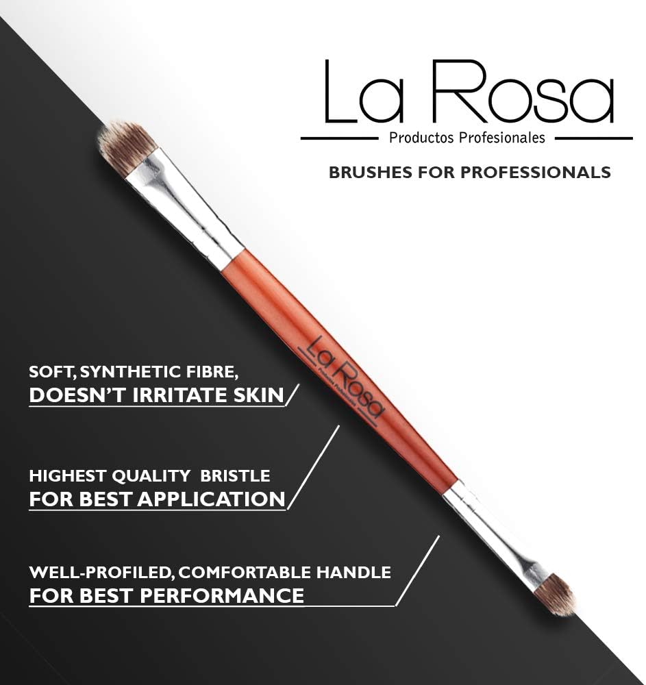 La Rosa Professional Wooden Double Eye Shadow Brush - Image 3