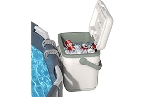 Truwild Pool Cooler, Insulated Hard Cooler 11 QT for Above-Ground Pools, Portable Ice Chest with Handle for Soft-Sided Oasis Backyard Swimming Pool, Poolside Cooler for Beach, SPA & Outdoor Parties