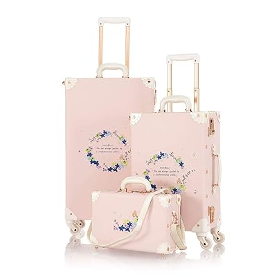 pink vintage suitcase
