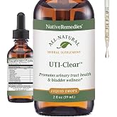 Native Remedies UTI-Clear - Herbal Urinary Tract Support - 2 Fl Oz | Urinary Tract &amp; Bladder Health Supplement with Uva Ursi, Buchu &amp; More, Relieves Pain, Burning, &amp; Urgency, Bloating Relief