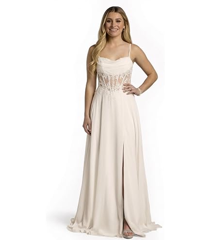 David's Bridal Matte Satin Draped Sheath Tank Wedding Dress, Size 0