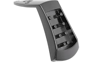 XUXHOU Triangle Mandolin Tailpiece, Black Metal Arched Top Replacement with 3 Screws, for 8 String Mandolin Improved Tone Sus