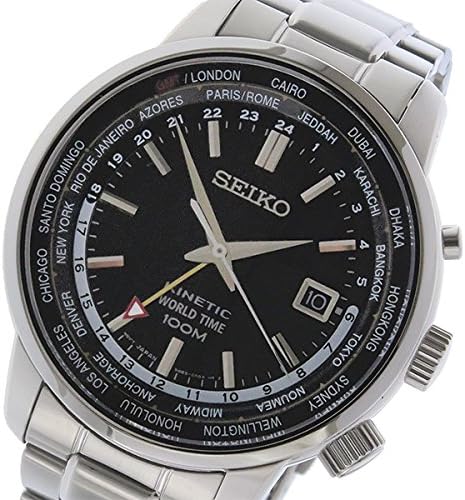 Amazon セイコー キネティック クオーツ メンズ 腕時計 Sun069p1 ブラック 並行輸入品 腕時計 腕時計 通販