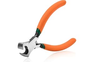 SPEEDWOX 4.5 Inches Mini End Cutting Pliers PVC Handles End Nipper Jewelry Pliers Nail Puller Tool for Installing Carpenter J