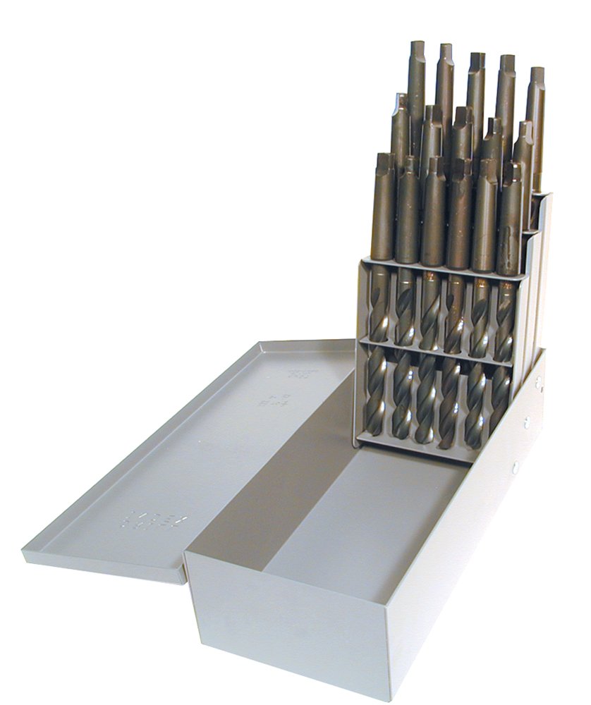 Precision Dormer C16A209 Taper Shank Drill set, HSS, Size Range 33/64