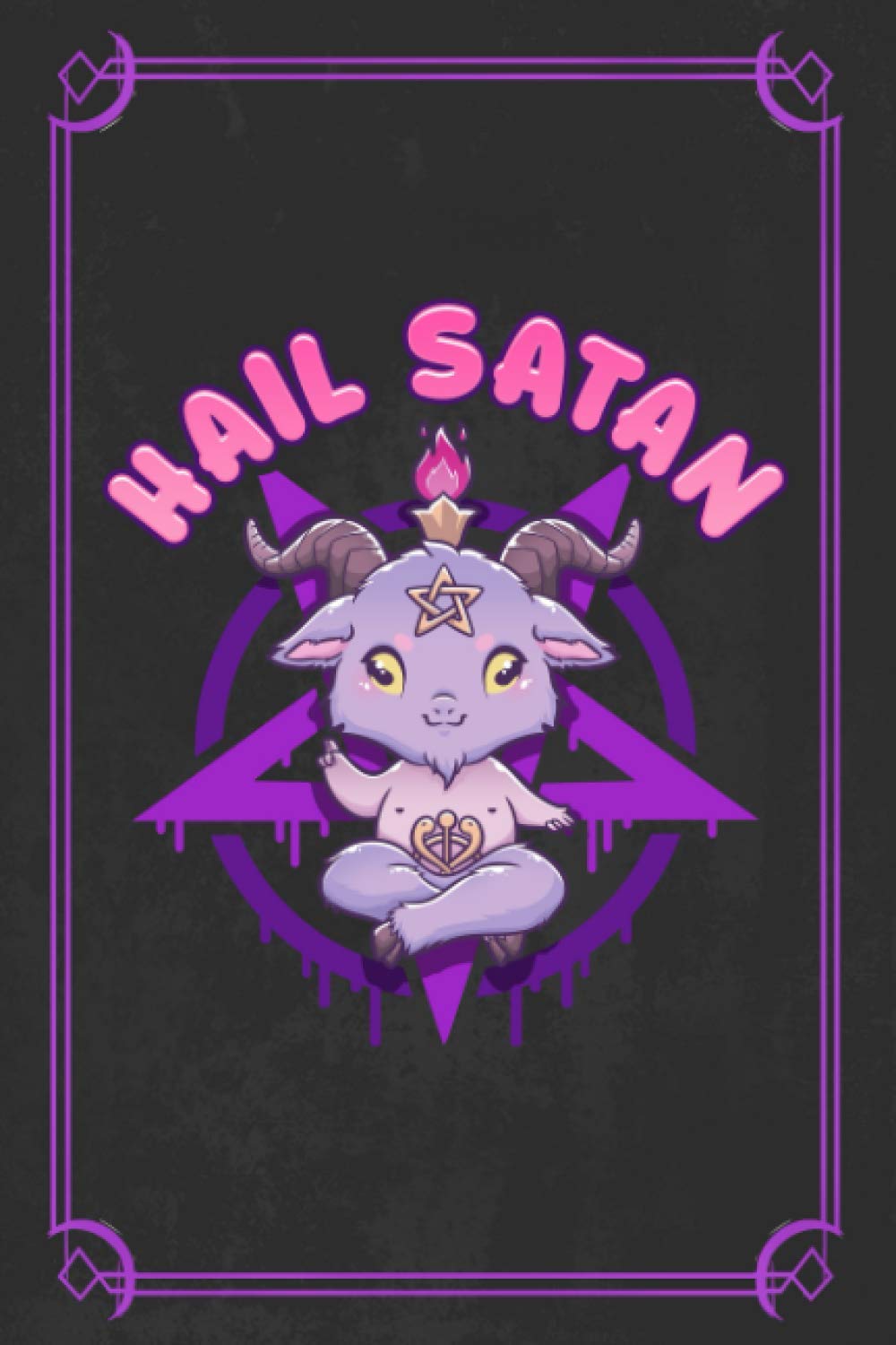 Hail Satan: 6x9 Satanic Notebook, Sketchbook, Sketchpad, Ruled, 120 Pages