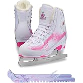 Jackson Softec Rave/Mirage Womens/Girls Ice Figure Skates Bundle with Skate Guards