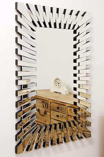 Buy Quality Glass Silver Horizontal Decorative Wall Mirror For
