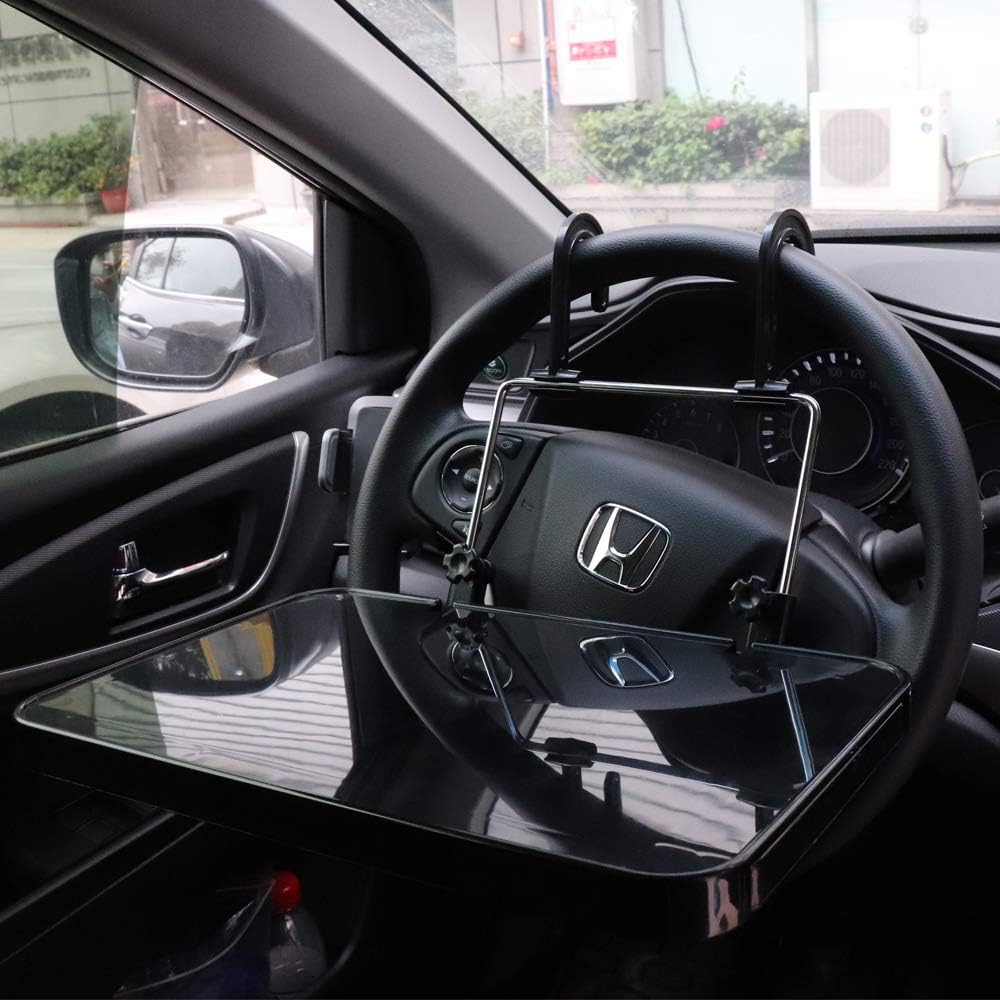 Amazon 車載用テーブル 車用簡易テーブル ノートパソコン用テーブル 運転席後部車用 トレイ カーテーブル丈夫耐用 パソコン作業 食事 車 バイク 車 バイク
