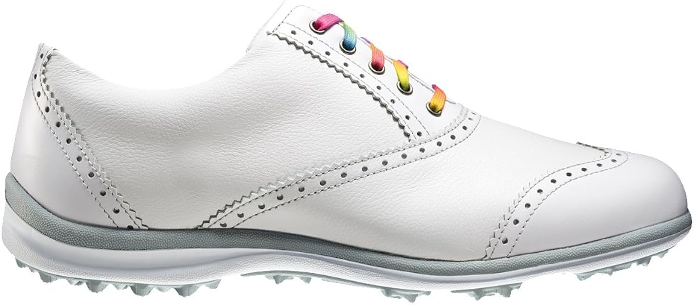 Amazon.com | FootJoy LoPro WingTip Golf Shoes 2015 Women CLOSEOUT White/Silver Narrow 7.5 | Golf