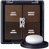 BOLDIFY Hairline Powder Sample Kit, Light + Medium Browns | Water-Resistant, 24-hour Wear, Stain-Proof, Thinning Hair, Root Cover Up, Hair Color for Gray Hair, for Women and Men