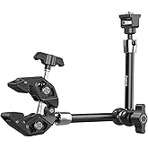 SMALLRIG Magic Arm Crab Claw Clamp, with Anti-Deflection Retractable Pin, 1.5kg Load Capacity for GoPro/for Insta360 / for DJ
