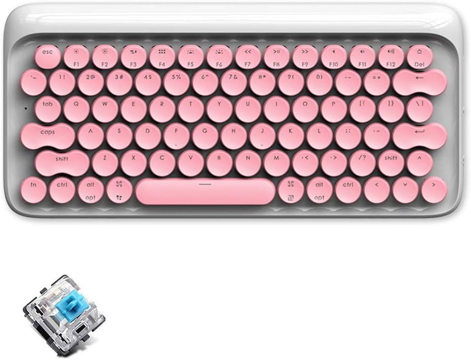 Wireless Mechanical Gaming Keyboard, Blue Switch White Amazon.co.uk Electronics