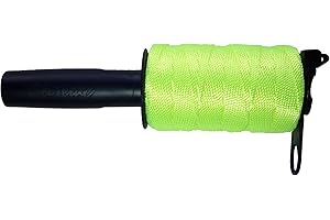 BLUE LINE 500 Ft Nylon Mason Line with Holder, Cutter and Bubble Level., Blue & Neon Green