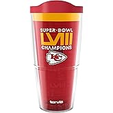 Tervis NFL Kansas City Chiefs - Super Bowl 58 LVIII Champions Made in USA Double Walled Insulated Tumbler Travel Cup Keeps Drinks Cold & Hot, 24oz, Classic