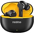 realme T110 AI ENC Noise Cancelling Wireless Earbuds, Lightweight in-Ear Buds, 10mm Dynamic Bass Driver, Heavy Bass, 38H Battery, Wireless Charging, Bluetooth 5.3, IPX5 Water Resistance, Punk Black