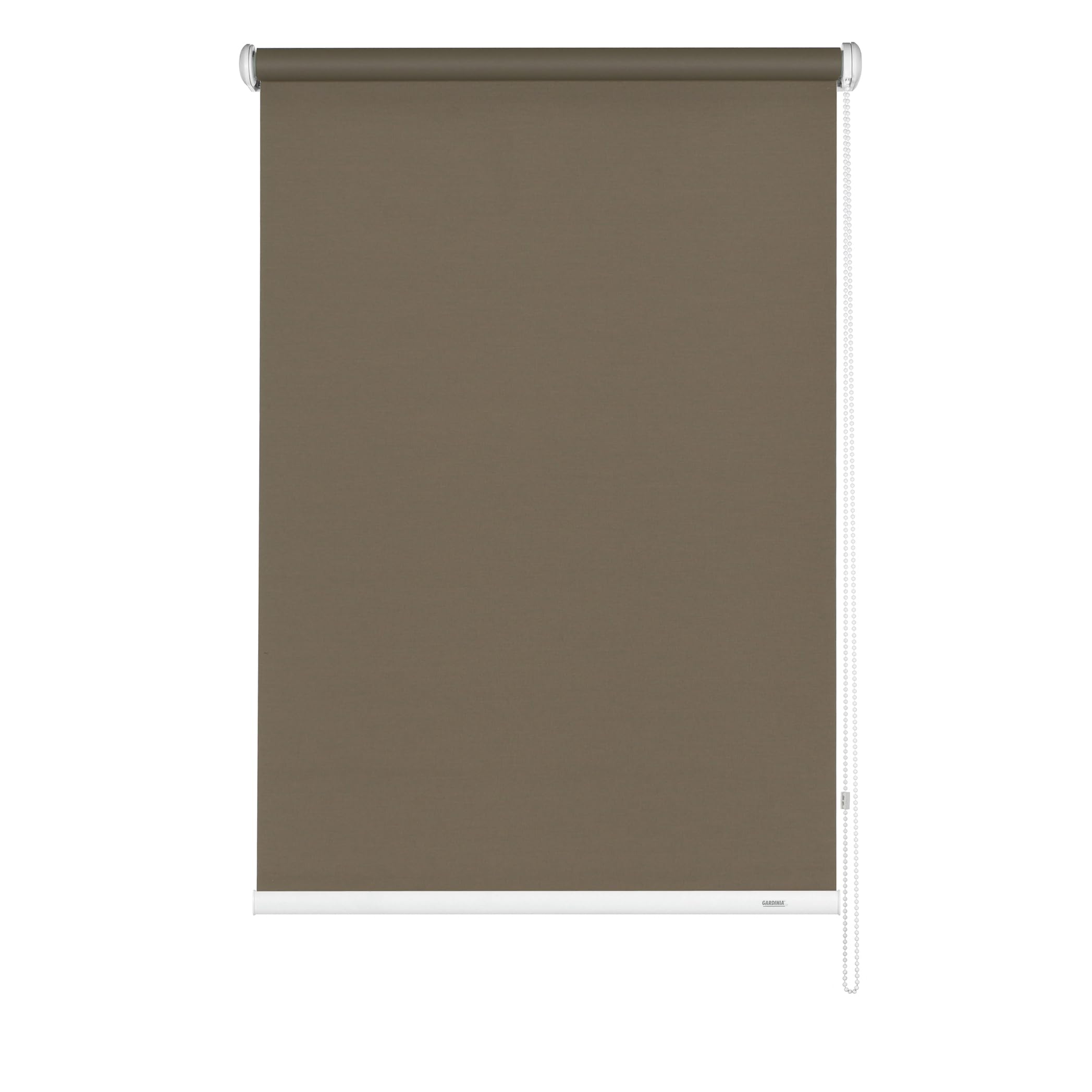 Gardinia Light Blocking Side Pull Roller Blind, Brown, 112 x 180 cm