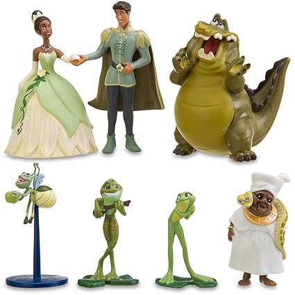 princess and the frog figure set