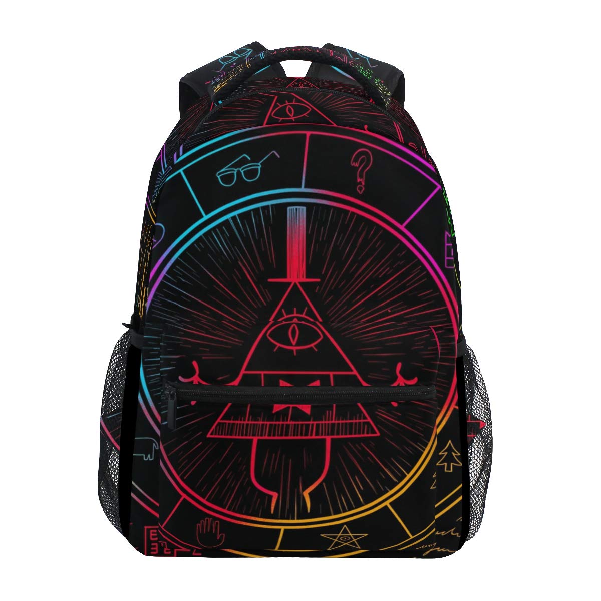 Bennigiry Bill Cipher Wheel Zodiac School Backpack Book Bag Travel Daypack