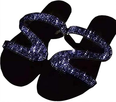 bling slip on sandals