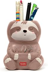 Legami Desk Friends Sloth Ceramic Pen Holder 9.2 x 10.4 cm Hand Painted view 2