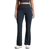 CRZ YOGA Secretsculpt Butterlift Flare Leggings 31" - No Front Seam High Waist Bootcut Yoga Pants Booty Scrunch Butt