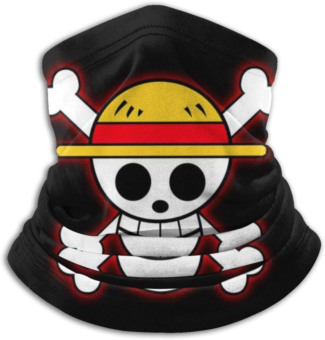 One Piece Fleece Neck Warmer Neck Gaiter Warmer Windproof Mouth Face Mask Magic Scarf Bandana Balaclava for Adult Kids Black