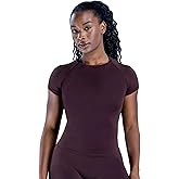 Workout Tops for Women Short Sleeve Seamless Gym Athletic Running Yoga Tops Sports Compression T-Shirts