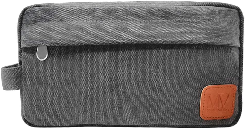 Men's Travel Toiletry Bag - MARC VALERY Mens Dopp Kit, Grooming & Shaving, Large Toiletry Kit For Men With Waterproof Lining And Heavy Duty Metal Zip For All Travel Toiletries