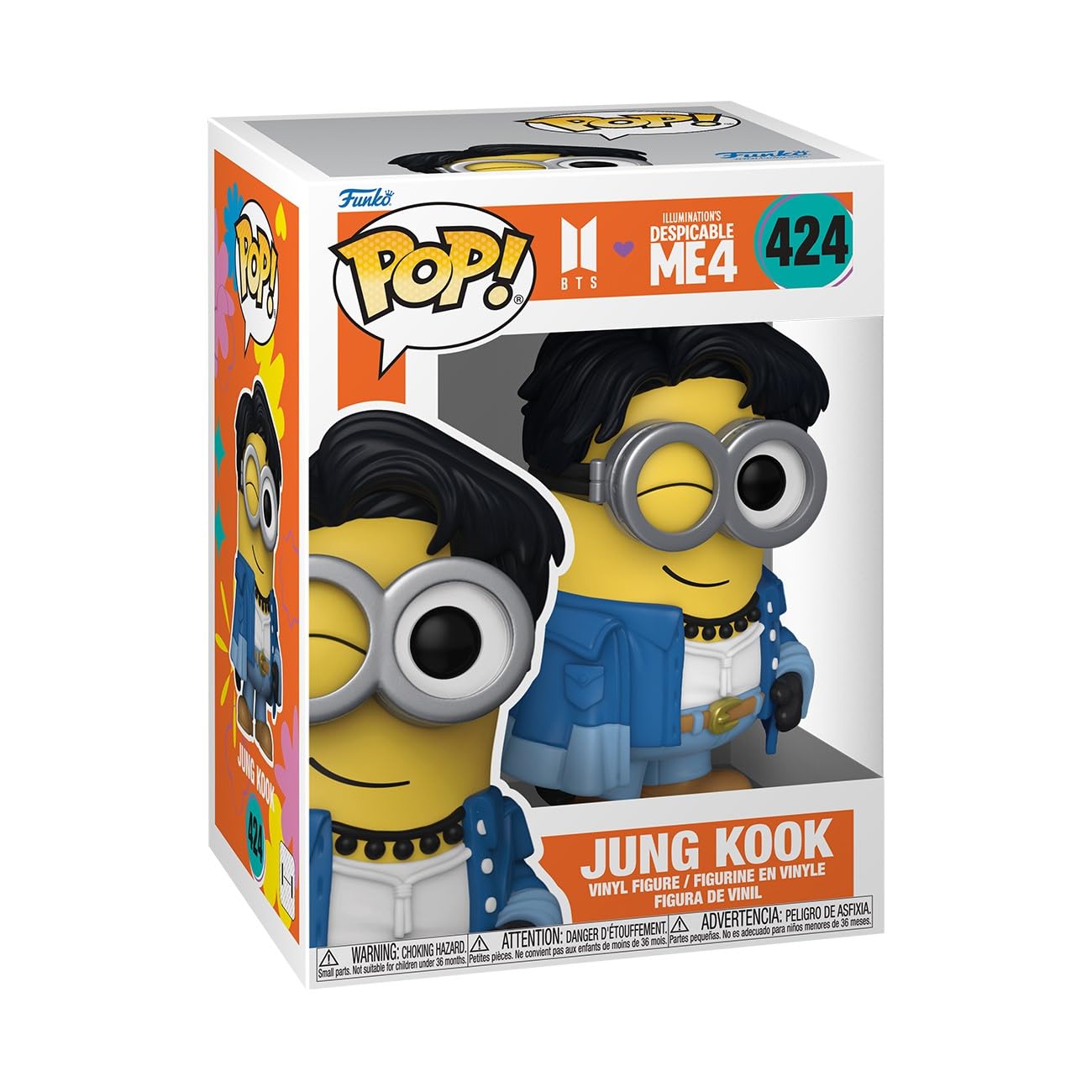 Funko Pop! Rocks: Minions X BTS - Jungkook - Jung Kook - BTS + Minions - Vinyl-Sammelfigur - Geschenkidee - Offizielle Handelswaren - Spielzeug Für Kinder und Erwachsene - Movies, Music Fans
