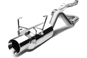 DNA Motoring CBE-HDS93-NRT CBEHDS93NRT Stainless Steel Catback Exhaust System
