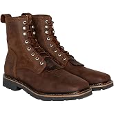 Cody James Men's Men'S 7" Mustang Lace-Up Kiltie Work Boot Soft Toe - C8mr2