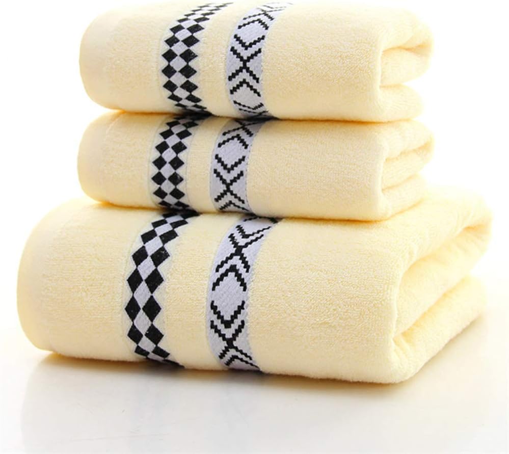 ATQY Bath Towel Set of 3, 100 Cotton Hand Towels Ultra