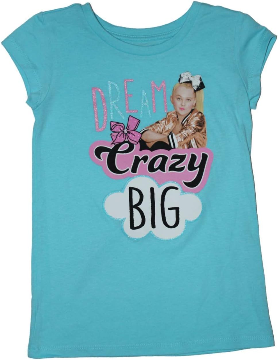 Nickelodeon JoJo Siwa Dream Crazy Big Girls Cap Sleeve Shirt 7-16