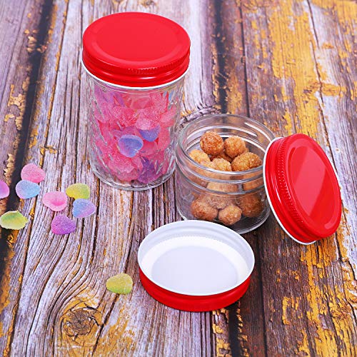 URATOT 36 Pack Regular Mouth Mason Jar Lids Reuseable Metal Mason Jar
