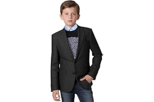 YAVAKOOR Tweed Herringbone Boys Blazer Classic Jacket for Boy Casual Jacket Formal Tweed Patterned Sport Coat